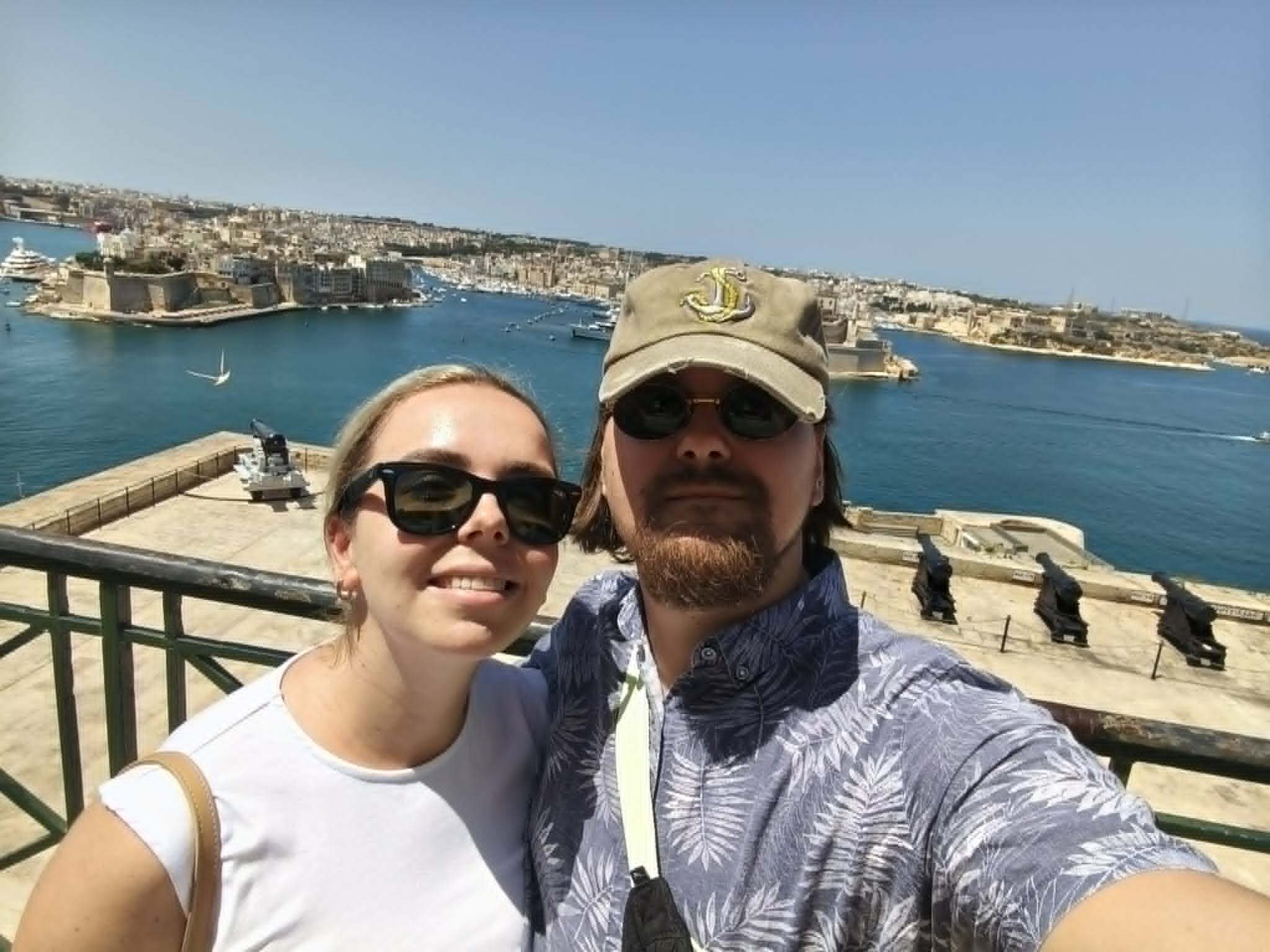 Valetta with the missus.