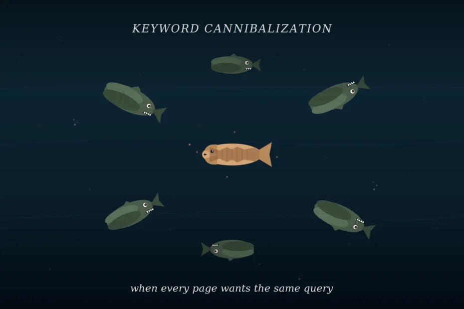 keyword cannibalization piranhas